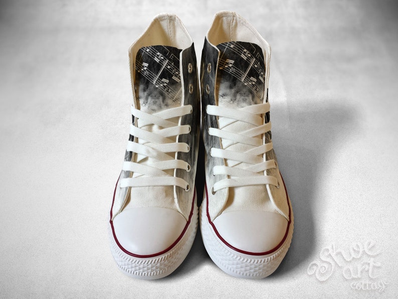 Treble Clef Sheet Music Custom Made Shoes Trumpet