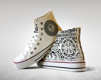 Maori design, Custom Made Shoes