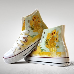 Sunflowers - Vincent van Gogh, Custom Made Shoes