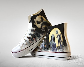 Cauchemar de Jack et Sally chaussures sur mesure