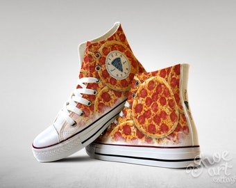 J'aime la pizza, chaussures sur mesure