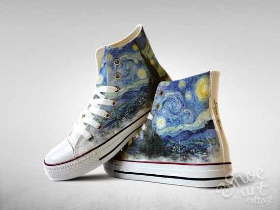 Starry Night - Vincent van Gogh, Custom Made Shoes