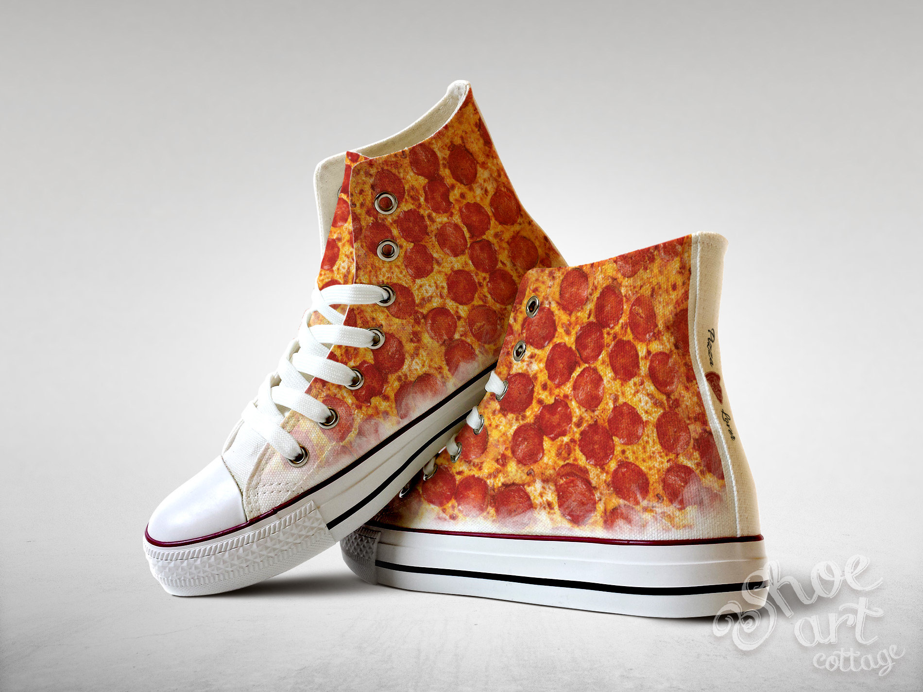 靴 pizza Pepperoni Pizza – Freaky Shoes®