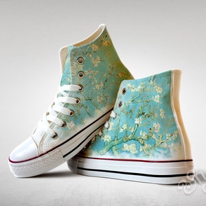 Almond Blossoms - Vincent van Gogh, Custom Made Shoes
