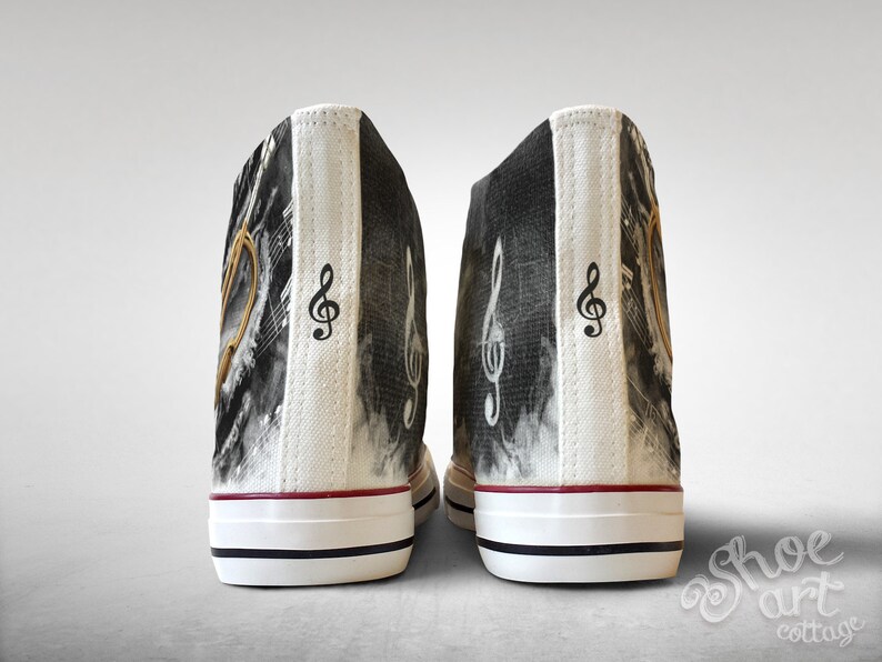 Treble Clef Sheet Music Custom Made Shoes Trumpet