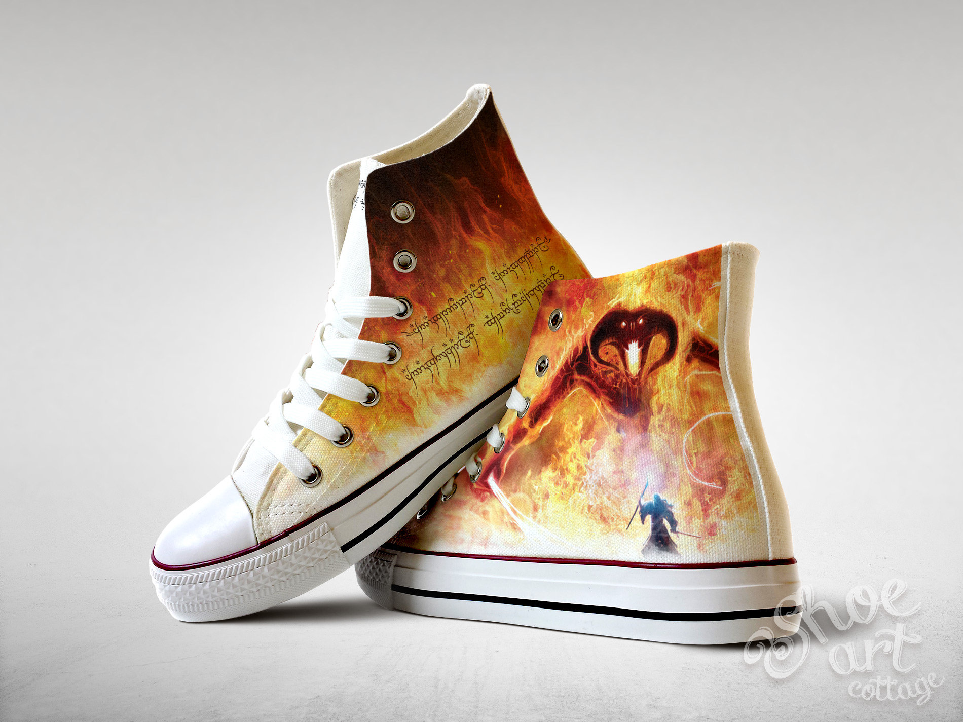 Black Converse With Hand-painted Flames, Rockabilly Retro Style Chuck  Taylors, 50s Swing Dance Shoes for Men or Women 