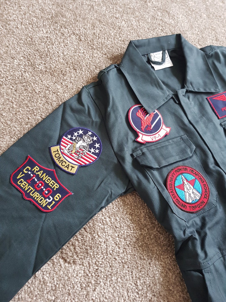 childs uniform cosplay Top Gun Kids Maverick Costume Outfit
