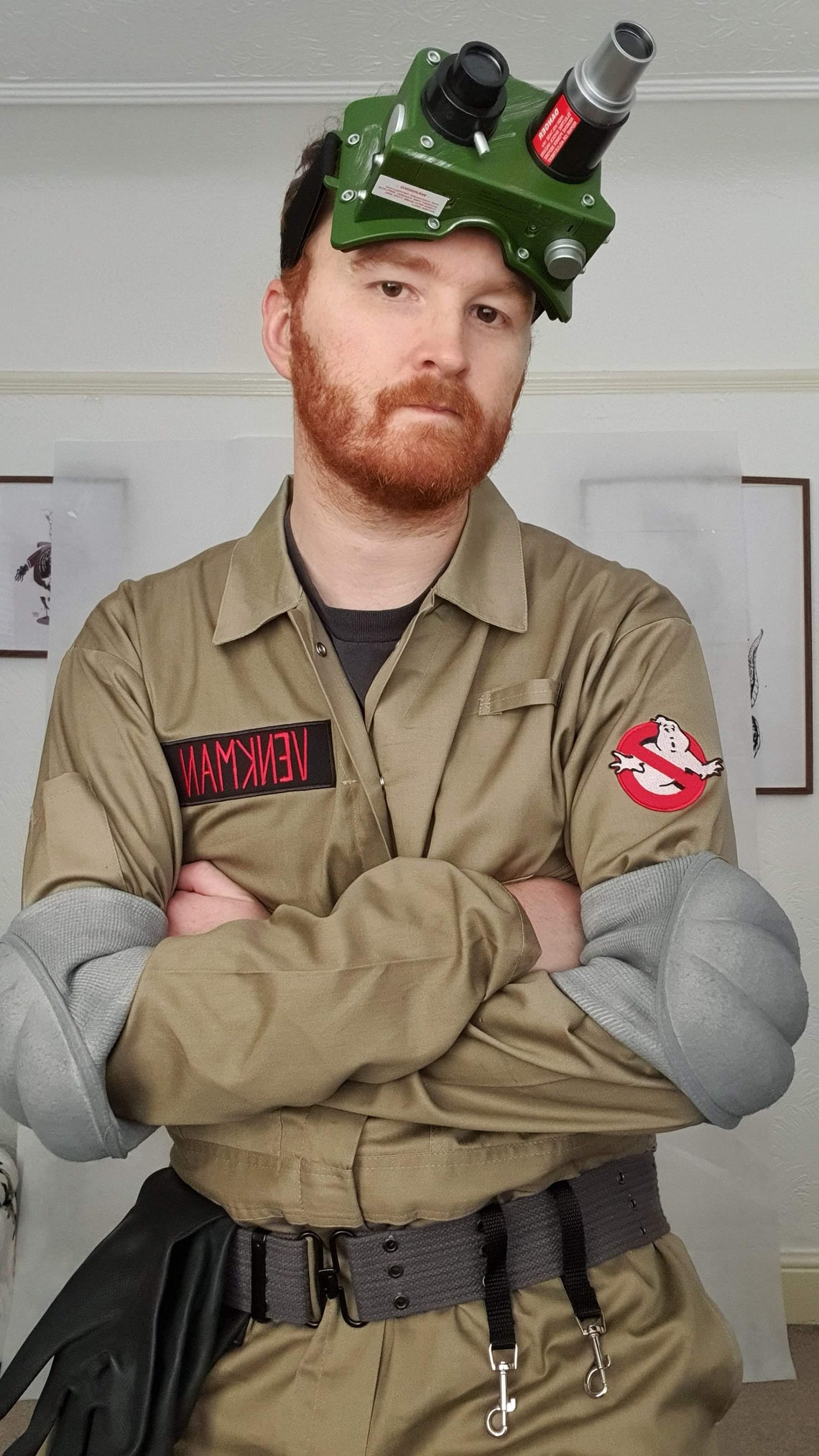 Ghostbusters Costume Grey Elbow Pads uniform Gray Knee Etsy