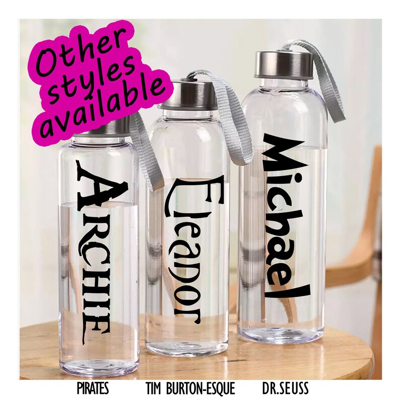 customised name gift present Game of Thrones style personalised drinkswater bottle