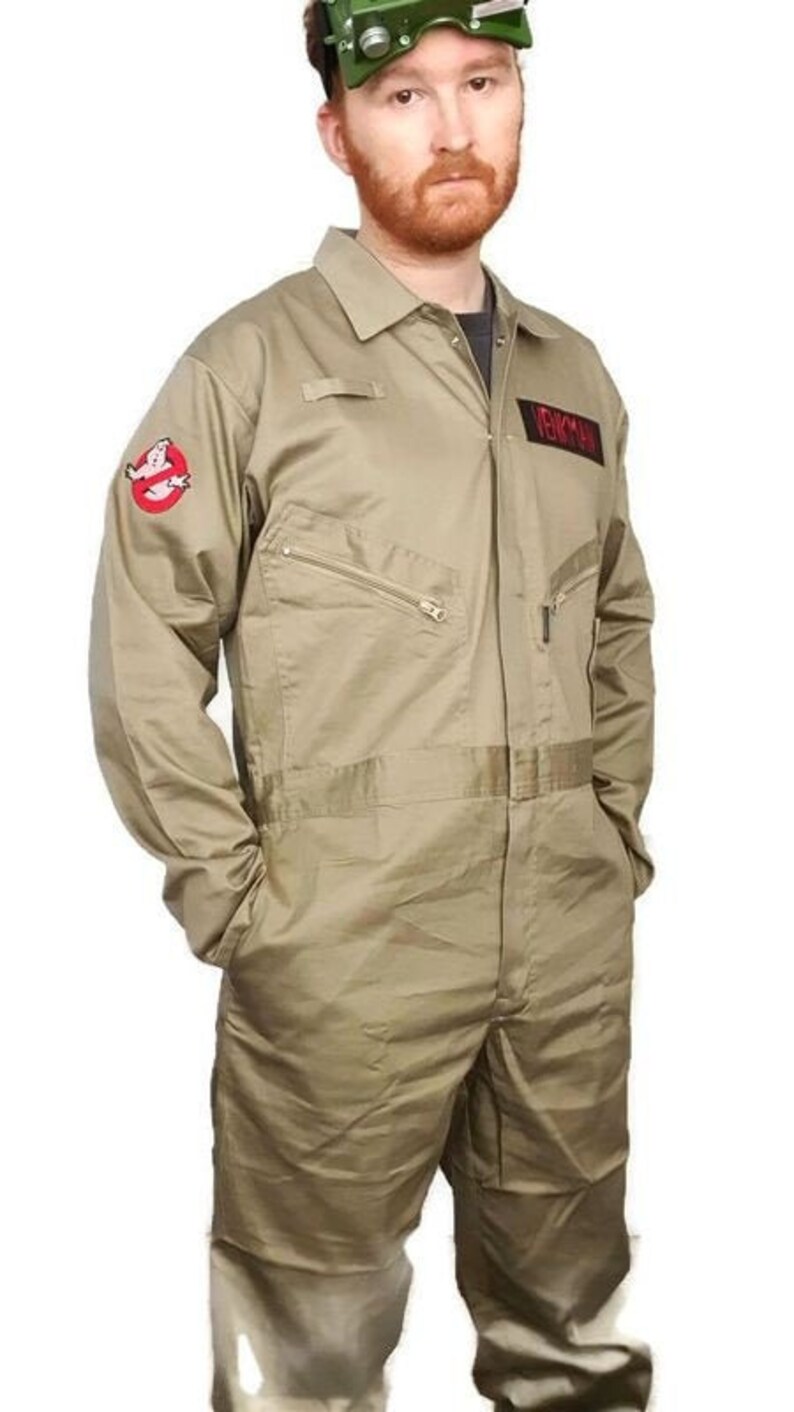 Ghostbusters Costume Overalls premium deluxe uniform khaki Etsy