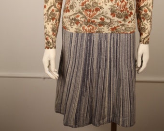 1960s Metallic Melange Sweater Skirt