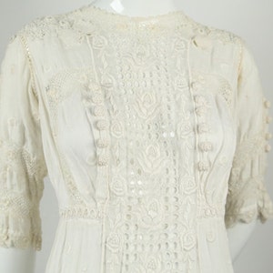 Edwardian Embroidered Wedding Dress
