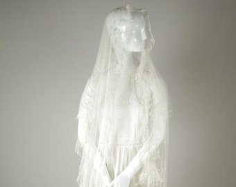 Silk Tulle Veil/ Shawl