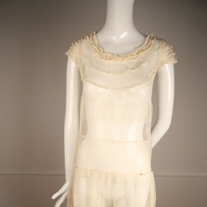 Art Deco Cotton Tulle Wedding Dress