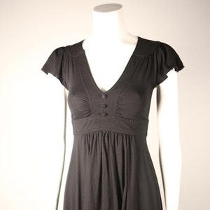 1970s Black Knit Dress image 1