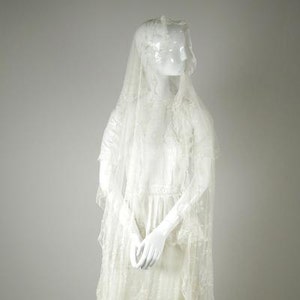 Silk Tulle Veil/ Shawl