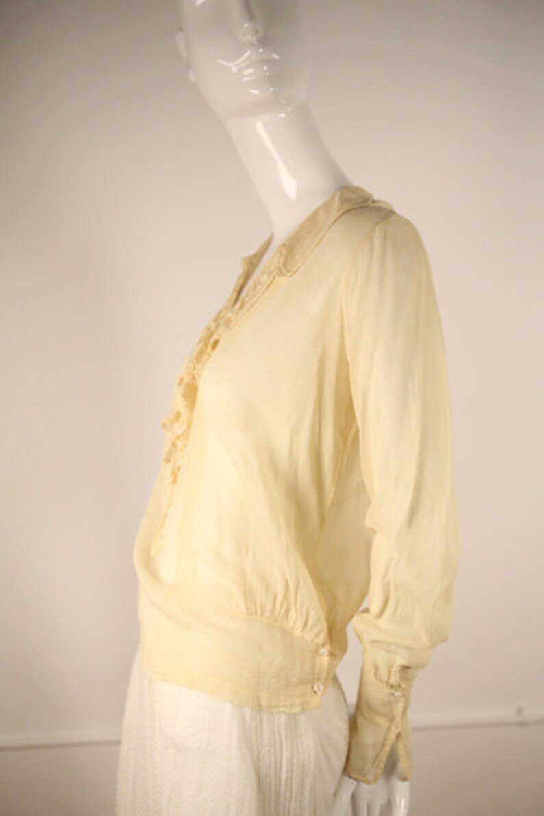 Edwardian Cotton Buttoned Blouse image 2