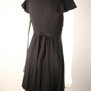 1970s Black Knit Dress image 3