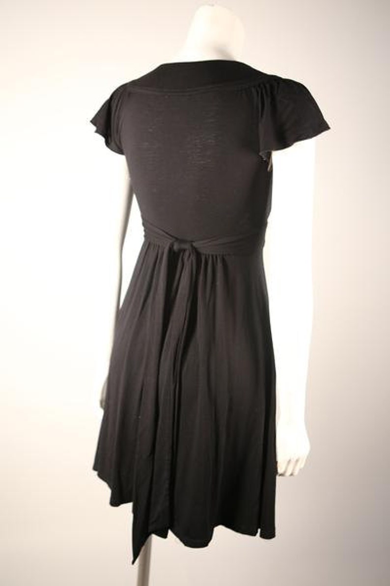 1970s Black Knit Dress image 3