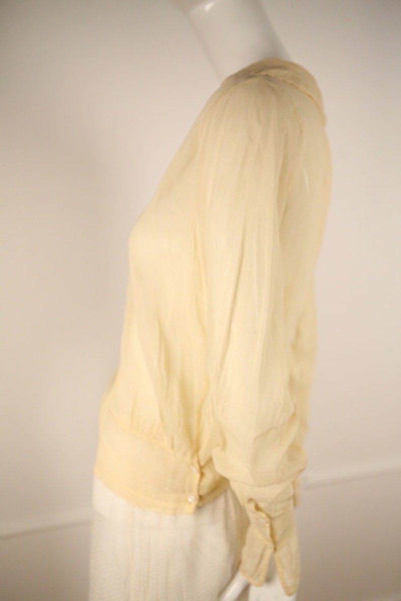 Edwardian Cotton Buttoned Blouse image 3