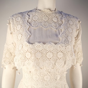 Rare Vintage Edwardian Cotton Wedding Dress in Excellent Condition