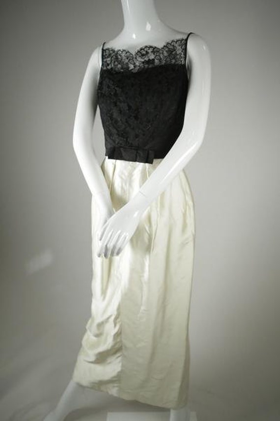 1960s Black & White "Audrey Hepburn" Dress - image 1