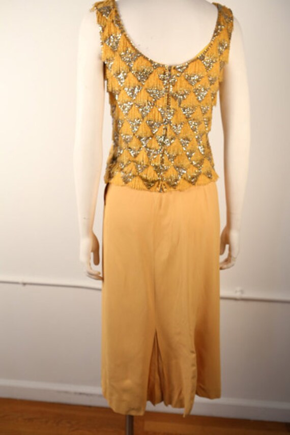 1940's Light Tangerine Rayon Pleated Skirt. - image 4
