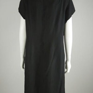 1960s Black Crepe Cocktail Dress image 3