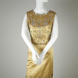 1960s Beaded Satin Two-Piece