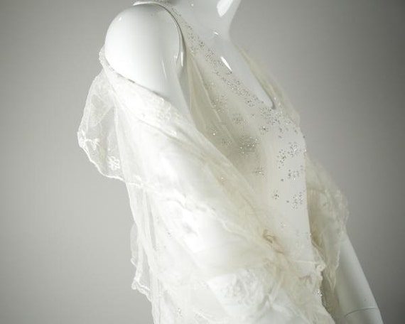 Silk Tulle Veil/ Shawl - image 4