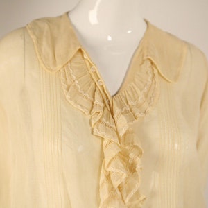 Edwardian Cotton Buttoned Blouse image 5