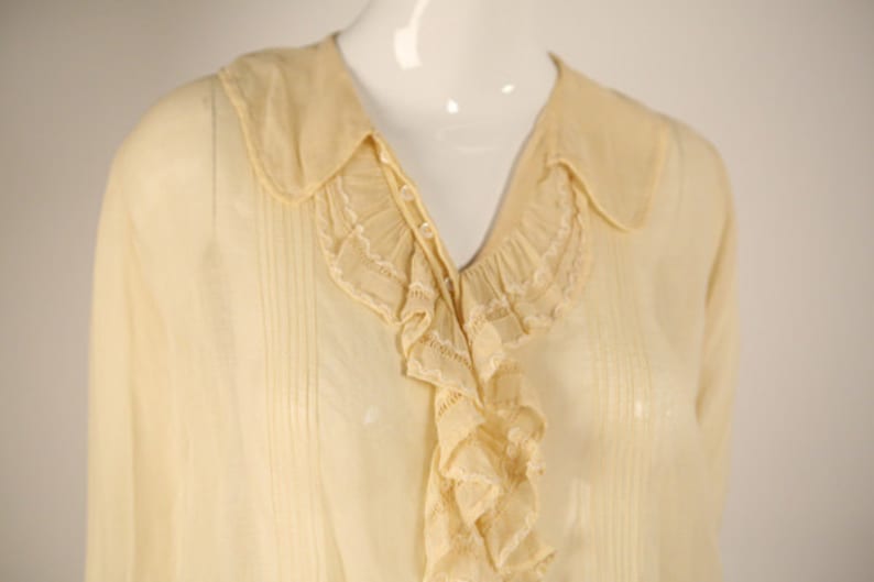 Edwardian Cotton Buttoned Blouse image 5