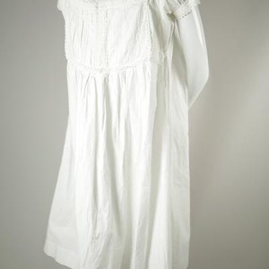 Victorian/ Edwardian Era White Cotton Dress image 3