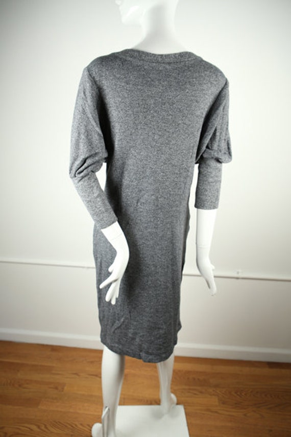 1980s Heather Grey Sweater Dress - image 5