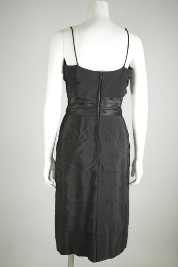 1940s Black Cocktail Dress - image 4