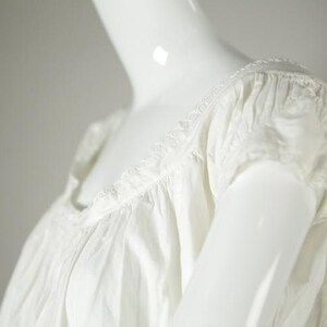 Victorian/ Edwardian Era White Cotton Dress image 5