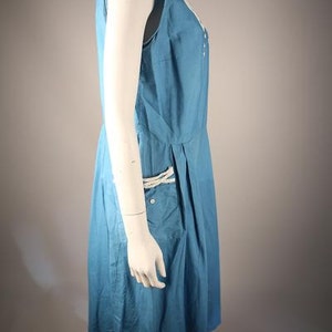 Whimsical 1940s Turquoise Summer Dress image 4