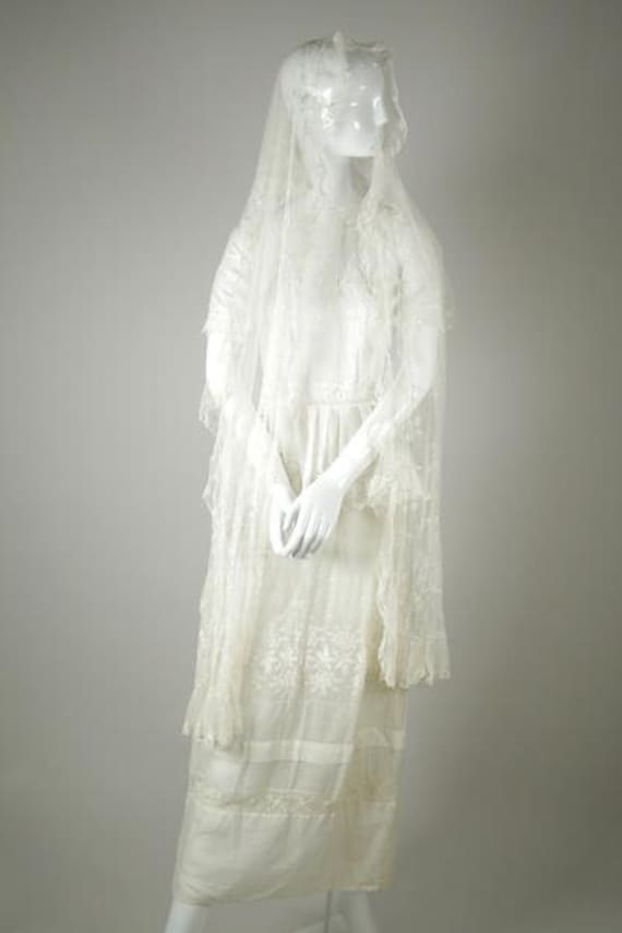 Silk Tulle Veil/ Shawl - image 1