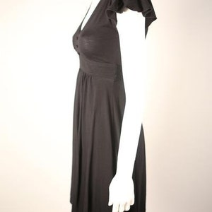 1970s Black Knit Dress image 4