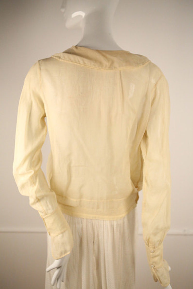 Edwardian Cotton Buttoned Blouse image 4