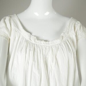 Victorian/ Edwardian Era White Cotton Dress image 4