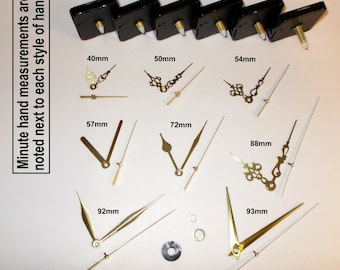 DIY Quartz Clock Movement / Mechanism + Gold Hands & Parts. Repair / Wall Clock