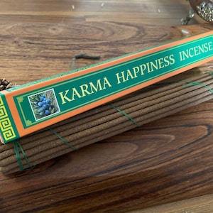 karma Happiness Incense, Tibetan Natural Herbal incense, Yoga/Meditation, Buddhist Temple