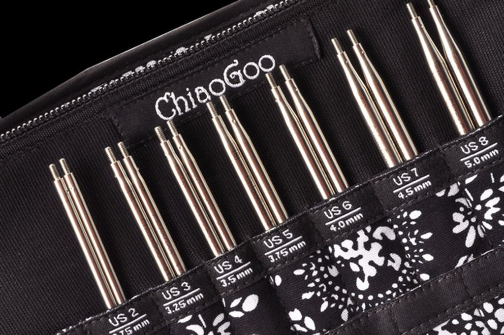 Chiaogoo Twist Red Lace Mini 4 10 Cm 7400-M Stainless Steel Interchangeable Knitting  Needles Set 