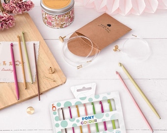 Pony Colour Tunisian crochet hook set 3.00-6.00mm P46703