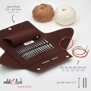Addi click lace short tips set 750-2