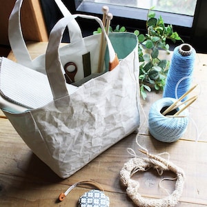 Cohana Washi project bag hand-made 22x22x12cm with color selection