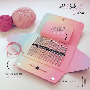 Addi Click Unicorn Lace Long Knitting Needle Set 3.50-8.00 mm 720-2
