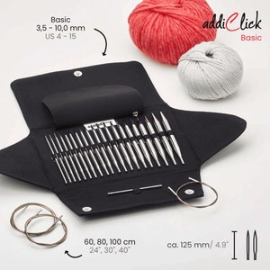Addi click basic cord needle case 650-2