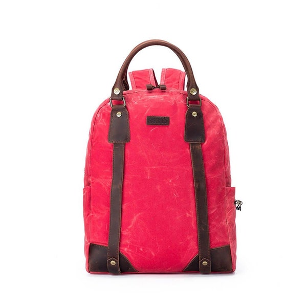 DELLA Q Canvas Rucksack mit Farbauswahl